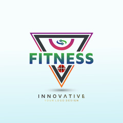 Fitness Brand for Basketball Fitness logo design. Vector logo design template idea.