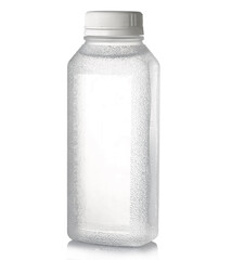 no icon plastic water bottle isolated