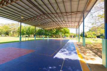 Panama Los Anastacios covered basketball court