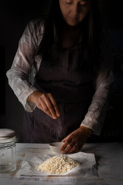 Woman Salting - Cooking 