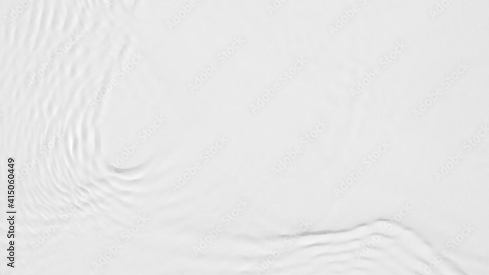 Poster Up close, top view, various waves of the water surface hitting the sun's rays, making them sparkle according to different patterns on a gray background.