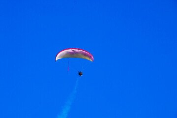 paraglider in the sky