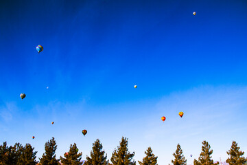hot air balloons