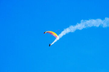 paraglider in the sky
