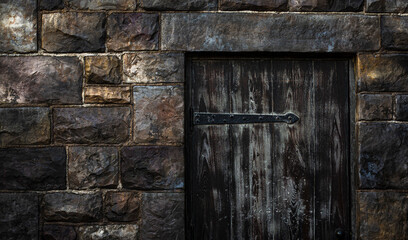 old wood texture and stone wall