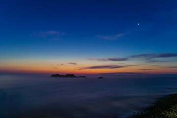 문무대왕릉 여명
