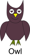 Owl cartoon charactor