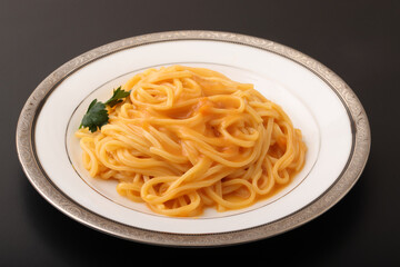 ほぐし蟹と完熟トマトのクリームソースパスタ