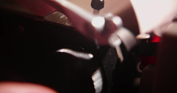 Closeup of an old typewriter