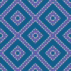 Seamless vector pattern in geometric ornamental style