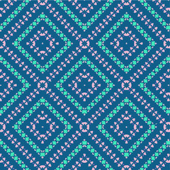 Seamless vector pattern in geometric ornamental style