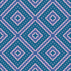 Seamless vector pattern in geometric ornamental style