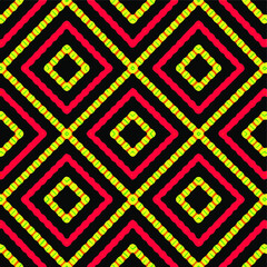 Seamless vector pattern in geometric ornamental style