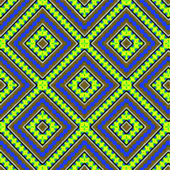 Seamless vector pattern in geometric ornamental style