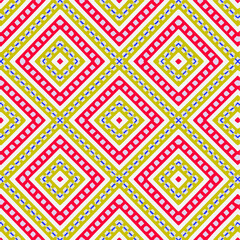 Seamless vector pattern in geometric ornamental style