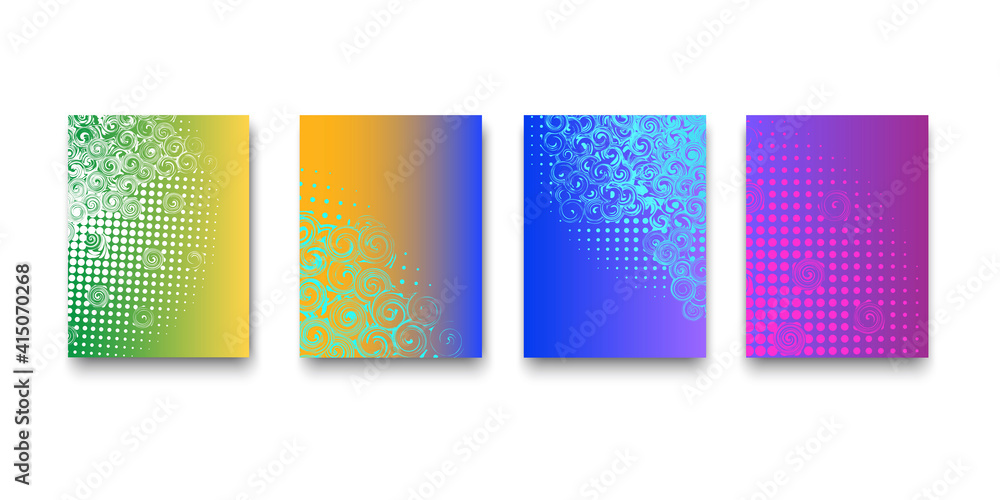 Poster abstract four colored rectangles for banner design. simple design. minimal geometric background. sto