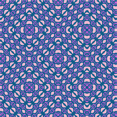 Seamless vector pattern in geometric ornamental style