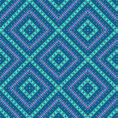 Seamless vector pattern in geometric ornamental style