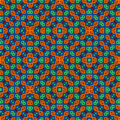 Fototapeta premium Seamless vector pattern in geometric ornamental style