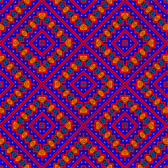 Seamless vector pattern in geometric ornamental style