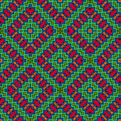 Seamless vector pattern in geometric ornamental style