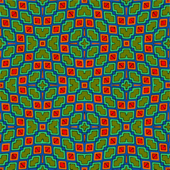 Seamless vector pattern in geometric ornamental style