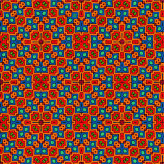 Seamless vector pattern in geometric ornamental style