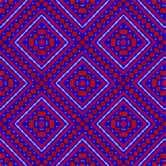 Seamless vector pattern in geometric ornamental style