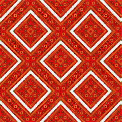Seamless vector pattern in geometric ornamental style