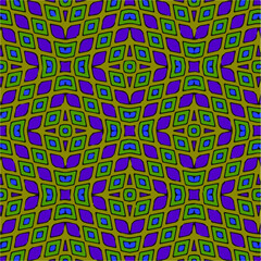 Seamless vector pattern in geometric ornamental style