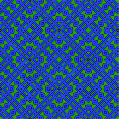 Seamless vector pattern in geometric ornamental style