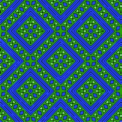 Seamless vector pattern in geometric ornamental style