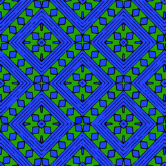 Seamless vector pattern in geometric ornamental style