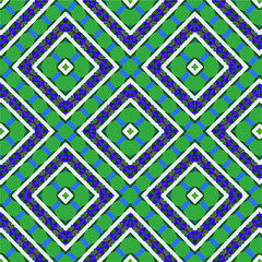 Seamless vector pattern in geometric ornamental style