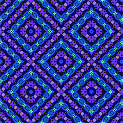 Seamless vector pattern in geometric ornamental style