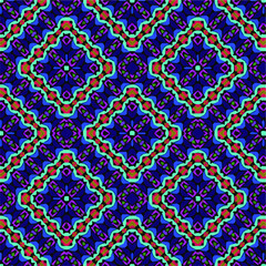 Seamless vector pattern in geometric ornamental style