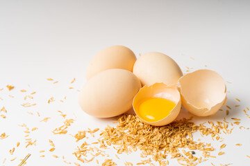 Double yellow stupid egg with characteristics of Northeast China