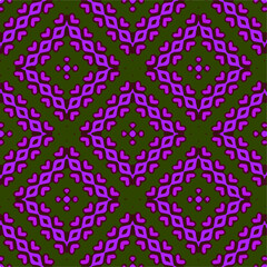 Seamless vector pattern in geometric ornamental style