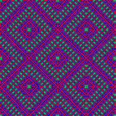 Seamless vector pattern in geometric ornamental style