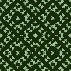 Seamless vector pattern in geometric ornamental style