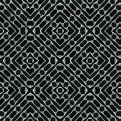 Seamless vector pattern in geometric ornamental style