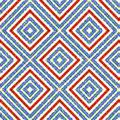 Seamless vector pattern in geometric ornamental style