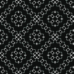Seamless vector pattern in geometric ornamental style