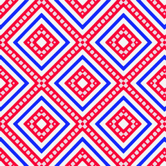 Seamless vector pattern in geometric ornamental style