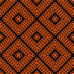 Seamless vector pattern in geometric ornamental style