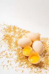 Double yellow stupid egg with characteristics of Northeast China