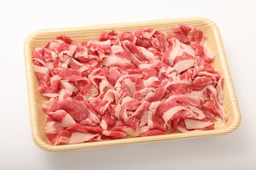 アメリカ産：ブラックアンガス牛バラ切り落とし