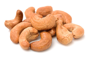 cashew nuts isolated on white