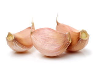 garlic isolated on white