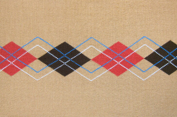 woven tweed fabric, check pattern